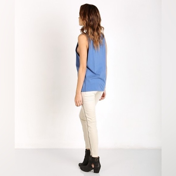 Free People Levon Zipper Skinny Jeans- Bone - Picture 5 of 14